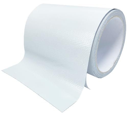 KAIHENG Waterproof Repair Tape for Awning,20FT Outdoor Canvas Tarp Repair Tape, Tent, Boat Covers, Canopy, Sail Tape, Tear Repair Patch Kit, Heavy Duty UVproof (5IN,White)