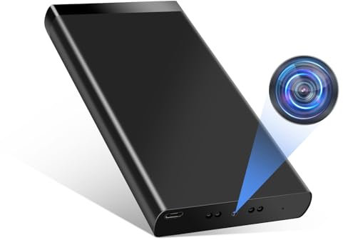 Mini Kamera, 10000mAh Kleine Kamera, Mikro Videokamera 1080P HD, Tragbare Akku Cam mit Schwerkraftsensor Bewegungserkennung und Nachtsicht 50 Stunden Aufnahme für Innen/Aussen