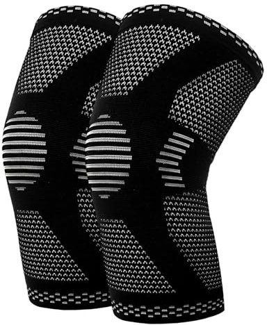 halercay Ginocchiera Sportiva Uomo Donna, Ginocchiera, ginocchiera per artrosi ginocchio，Fascia Elastica con Supporto, Confortevole e Leggera deale per Fitness e Attività Fisica(M) ﻿