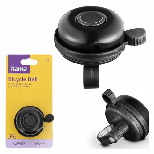 Hama Bicycle Bell Large Bell Diameter 5.5 cm Black