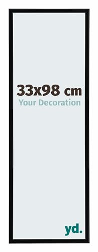 yd. Your Decoration - Cornice Puzzle 33x98 - Nero Lucente - Cornice Puzzle 500-1000 pezzi - Plastica Cornice portafoto - Annecy