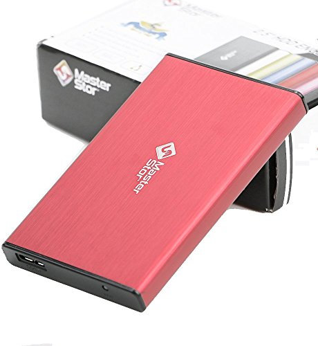 MasterStor 1 anni di garanzia-esterno disco rigido USB 3.0 super veloce da 2,5 pollici SATA Laptop Hard Drive portatile Hard Drive rosso (80 GB, 120 GB, 160 GB, 320 GB, 500 GB, 1 TB) (160GB)