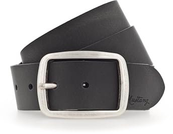 MUSTANG Woman´s Leather Belt 4.0 W80 Steel Grey