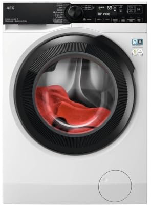AEG LFR7394O4Q Lavadora de Carga Frontal 9 Kg, 1400rpm, Libre Instalación, Motor Invert, Programa Rápido, AutoDosificador, Función Vapor, Conectividad Wifi, Display LCD, Negro, Clase A