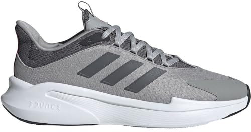 Adidas Herren AlphaEdge + Shoes, MGH SOLID Grey/Grey Five/Better Scarlet, 44 EU