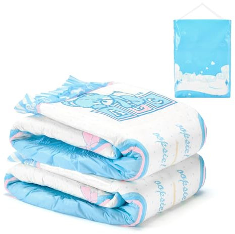 LittleForBig Erwachsenen Gedruckten Windeln 2 Stück Pack 3 Drucke Zufällig Sortiert - Potty Pants (Medium 71-96 cm)