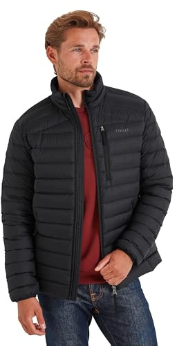 TOG24 North Mens RDS Certified Down Short Jacket Ultra Warm 90% Duck Down Superior Insulation Coat Which Packs Away Conveniently Into Chest Pocket & Doubles Up As Travel Pillow