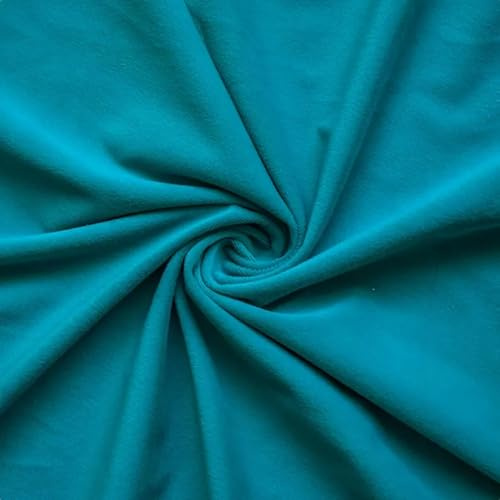 Fabric Mart Direct Turquesa Tela por Metro, 137 cm o 54 pulgadas Ancho Azul Terciopelo Tela, 1 medidor continuo Terciopelo de felpa de alta calidad Tela, Telas Para Tapizar, Cortinas Cojines