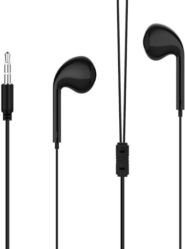 GEEKRIA Cuffie per telecomando Roku, cuffie intrauricolari cablate da 3,5 mm, compatibili con Roku Voice Remote Pro, Ultra Remote, ascolterai i tuoi film e programmi TV preferiti (nero)