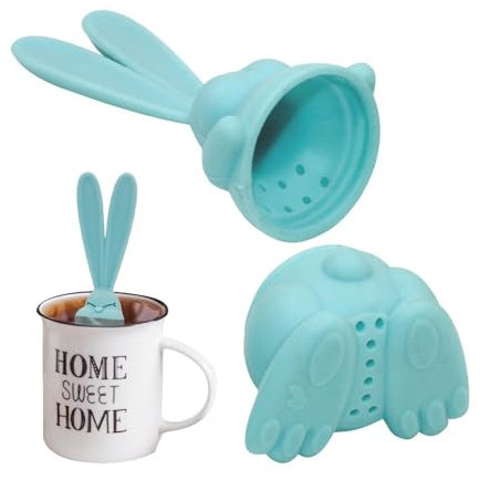 Infusor De Té De Silicona | Soporte Para Bolsitas De Té De Conejo | Infusor De Té De Conejo De Silicona | Infusor De Té Para Té Suelto | Silicona Filtro Taza Té Para Una Taza O Taza