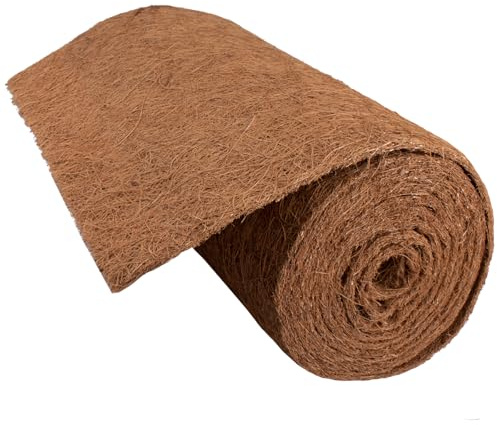 Rotolo di rivestimento in fibra di cocco, per fioriere, cesti appesi e fioriere, fioriere, fioriere, fioriere, fioriere e fioriere, in fibra di cocco naturale, per decorazione del giardino, tappeto