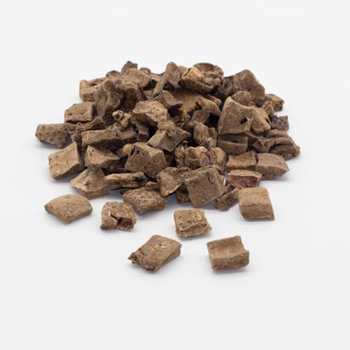 Hígado de ternera liofilizado para perros y gatos, 100% natural, sin aditivos, sin conservantes, como ingrediente de aperitivo o barf (50 g)