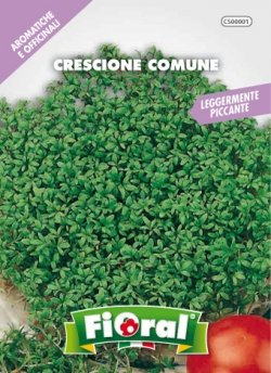 Sementi di piante aromatiche e officinali in bustina ad uso amatoriale (CRESCIONE COMUNE)