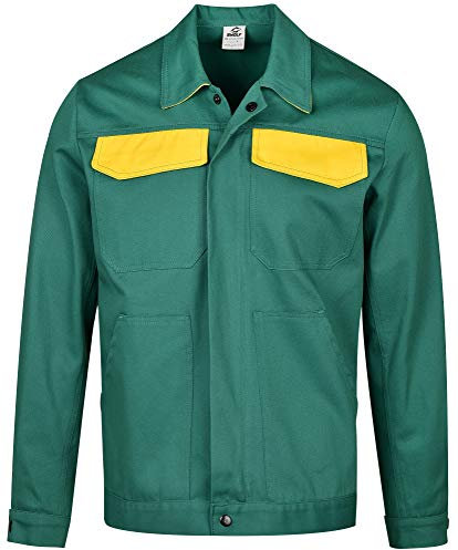 BWOLF Veste de Travail ARES 100% Coton - pour Homme - Vert - X-Large