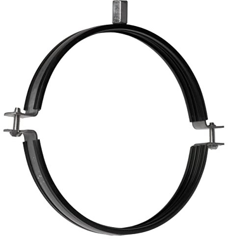 Ø 160 mm Collier de Serrage à vis pour la Fixation de Tuyau, Tube, ou Câbles Dans les Murs, les Sols - Avec Joint en Caoutchouc