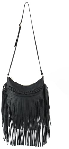 Syrads Femmes Tassel Hobo et Sacs à main à bandoulière Femmes frange Hobo Sac à main Sac à bandoulière Sac à bandoulière Sac à main,