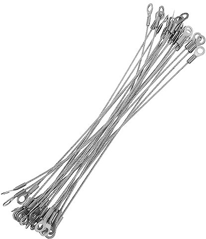 COSMEVIVI Stahlkabel 20 Stück Draht Zum Aufhängen Von Bildern Kabelaufhänger Aus Edelstahl Für Den Einsatz