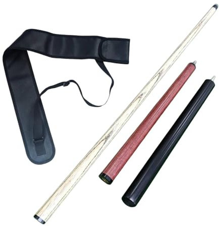 Harilla Billard-Pool-Queue, Snooker-Queue, praktische Handarbeit, modisch, mit Aufbewahrungstasche, Zubehör für Pool-Sport, Erwachsene, Anfänger, Schwarz