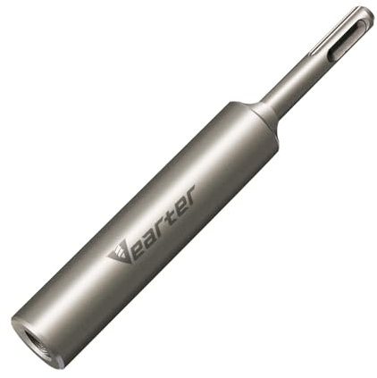 Vearter SDS Plus Ground Rod Driver for 1/2'' Grounding Rod, 40CrMo Steel Adapter Bits for All SDS-Plus Rotary Hammer Drill, Heavy Duty One-Piece Tool for Fence Installation Rebar Piling