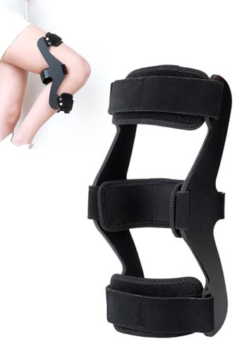 Genérico Ortesis de hiperextensión de Rodilla, Soporte Ajustable de Rodilla, inmovilizador y Protector for aliviar el Dolor Articular.(Right,XL)