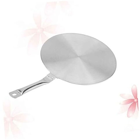 Mobestech Almohadilla Magnética para Cocina De Inducción Placa De Guía Térmica De Acero Inoxidable Disco Convertidor De Calor para Placa De Inducción Adecuado para Cocinar De