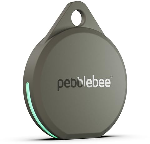 Pebblebee Clip 5 | Rechargeable Bluetooth Tracker Tag for Keys & Bags | Alternative to Air Tag & Android Trackers | 130 dB Siren, Bright LED Strobe, 12-Month Battery, Alert Safety Mode & Phone Finder