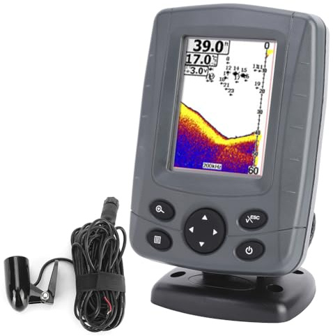 Brilluxa Détecteur de poisson, détecteur de sonar, détecteur de poisson, compatible avec FF688C, détecteur de poisson à écran couleur, sonar de poisson portable