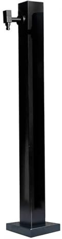Colonne d'eau De Jardin Extérieure, Colonne d'eau de Jardin avec Robinet, Fontaine Extérieure de Jardin, Robinet D'eau de Bouche D'incendie - Noir(95cm/37.4in)