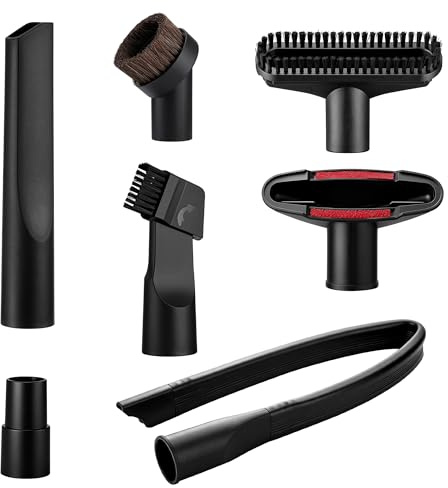 Zocipro 7 Piezas Accesorios Universales para Aspiradoras, Boquilla de Aspiradora Cepillo Aspiradora 32 mm y 35 mm de Diámetro, Cepillo Para Coche, Alfombra