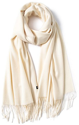 LEIDAI Damen Wollschal Pashmina Schals Kaschmir Winter-Schals für Frauen Schal Umhänge(39#Weiß)