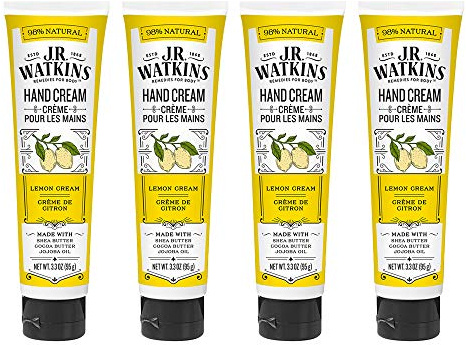 J.R. Watkins Hand Cream, Lemon 3.3 Ounce (Pack of 4)