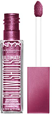 NYX PROFESSIONAL MAKEUP Ultimate Glow Shots, Liquid Eyeshadow, Long-Lasting Shimmer Eye Shadow with Vitamin C - Plum Player