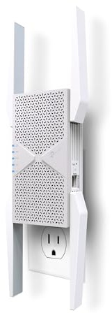 TP-Link BE10000 Wi-Fi 7 Range Extender RE653BE | 10 Gbps Tri-Band Wireless Repeater | 2.5 Gbps Ethernet Port | Internet Signal Booster for Home | Up to 2800 sq.ft, 128 Devices | 6 GHz, MLO, EasyMesh