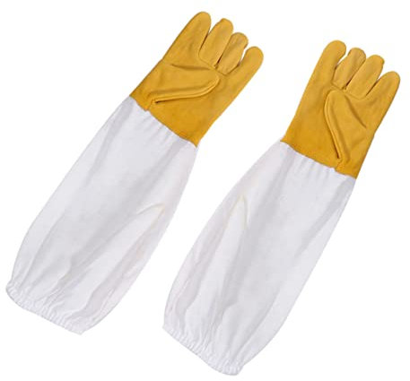 DIYEAH 1Paire Apiculture Xxl Blancs de Protection Robustes pour Apiculteur Résistants Aux Piqûres et Faciles à Nettoyer Équipement