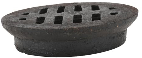 PENIKOKO Embedded Cast Iron Floor Drain with Round Hair Trap Fast Drainage Ground Leakage for Household Bathroom and Garden Cover