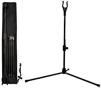 YLA Bow Stands Archery Bowstand Recurve Bow Holder Compound Bows Hanger Targets Shooting Hunting Outdoor BLACK