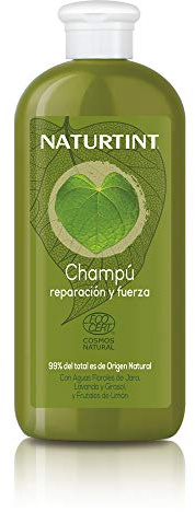 Naturtint Champú Reparación y Fuerza, Hidrata, Fortalece y Rejuvenece, Para Cabello Debilitado y Dañado, Calma y Restablece el Equilibrio, 99% Ingredientes Naturales, ECOCERT, 330 ml