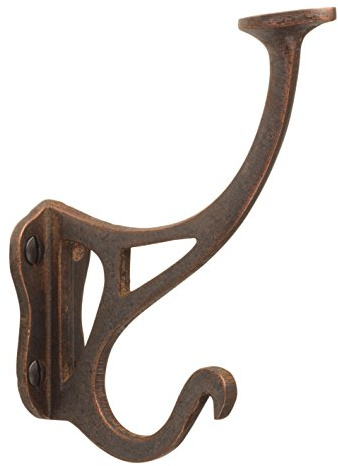 Metafranc Gancho vintage – aspecto de cobre antiguo – Acabado de alta calidad – Diseño bonito y decorativo – Incluye material de montaje/perchero/gancho para sombreros/gancho para abrigos /