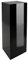 VIVANNO Podest Deko-Säule Stele Blumenständer Fiberglas Schwarz Hochglanz 30x30x80