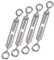 HOUSON 4 Stück M4 Edelstahl Spannschlösser Draht Spanner, verstellbar Spannschloss Haken und Öse für Rankhilfe Edelstahl Seilsystem,Gartendraht,Zaunspanner (M4 OO)