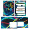 Minkocards 12 Einladungskarten incl. 12 Umschläge zum Kindergeburtstag Lasertag Laser Tag bunt Mädchen Jungen Einladungen zum Geburtstag Kinder Einladungsset