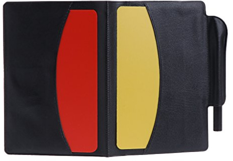 MOLKASIA New Sport Football Soccer Referee Wallet Notebook with Red Card and Yellow Card
