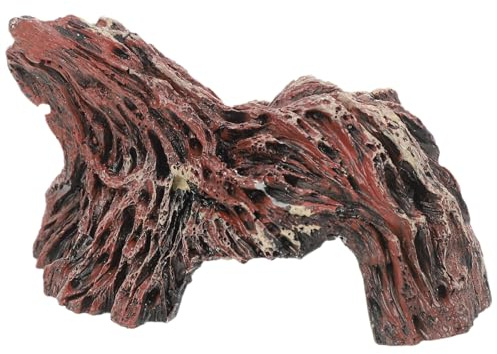 BCOATH Cueva Artificial para Reptiles de Resina, Escondite Decorativo Pequeño para Terrario, Accesorios para Reptiles, Agujero de Árbol Realista para Tortugas, Lagartos y Serpientes