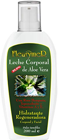 Fleurymer Leche corporal aloe + tepezcohuite 200ml. 1 Unidad 400 g