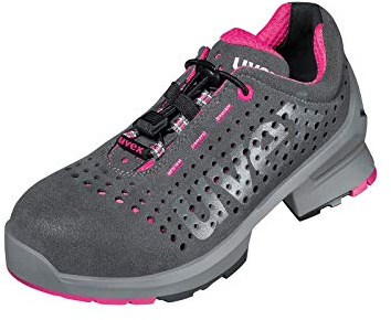 Uvex 1 Ladies Arbeitsschuhe - Sicherheitsschuhe S1 SRC ESD - Grau-Pink, Größe:40