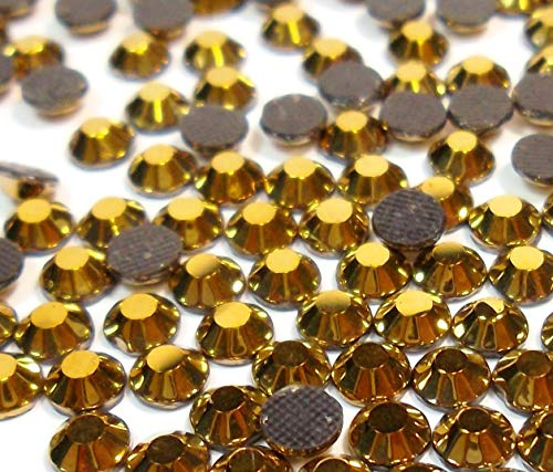 Perlin Hot Fix SS16 2880 piedras de cristal de 4 mm con parte trasera plana, autoadhesivas, piedras preciosas, 3,4 ~ 4 mm, 3,4mm ~ 4mm, Cristal
