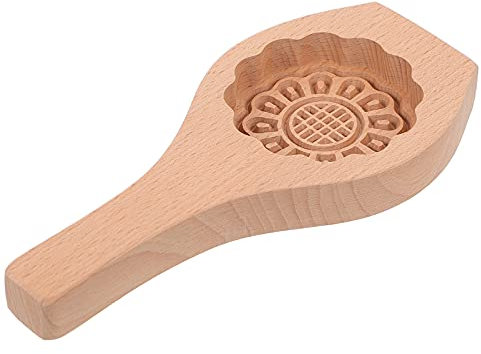 HEMOTON 1stk Gebäck Form Backwerkzeug Für Den Haushalt Plätzchenpresse Selber Machen -mond-kuchenform Kuchenformen Aus Holz Mondkuchen Backen Selber Machen Muster Geschirr 3D Hölzern