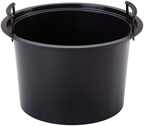 MELTOM Einsatz Pflanzeinsatz für den Topf mit Griffen Rund Größe 3XL (DxH) 35,7 cm x 22 cm Schwarz