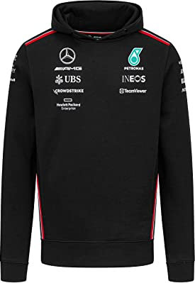 Mercedes AMG Petronas Formula One Team - Sweat à Capuche d'équipe 2023 - Noir - Taille: M