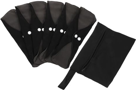JECOMPRIS Toallas Sanitarias Reutilizables y Comodidad para Mujeres Prevención de Fugas Set Lavable Material Sintético para Uso Diario